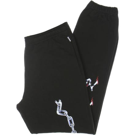 Heren lichtgewicht trainingsbroek stalen joggingbroek zwart