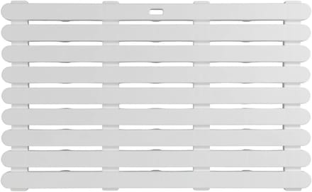 Witte Badmat voor Binnen en Buiten - 50 x 80 cm met Antislipstructuur