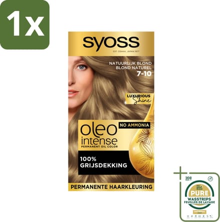 Syoss Oleo Intense - Haarverf - 7-10 - Natuurlijk Blond - 115ml
