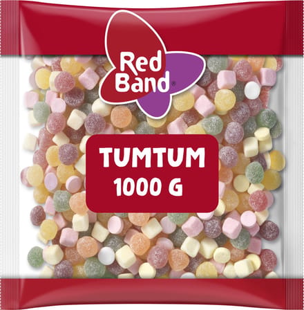 Red Band tumtum snoep - zoete mix - zak 1000g