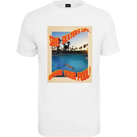 Mister Tee - Save Skaters Life Heren T-shirt - S - Wit