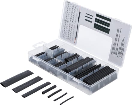 BGS Assortiment krimpkous zwart 126 delig