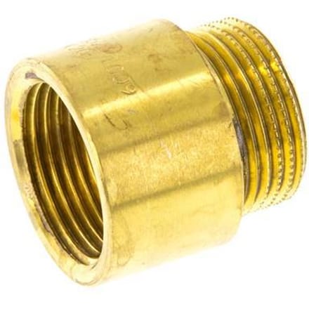 G 3/4'' F/M Messing Verlengstuk DIN 3523 - 20 mm