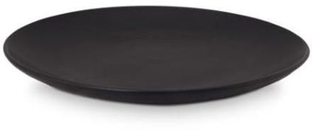 vtwonen Bord - Mat zwart - Porselein - Ø 30cm