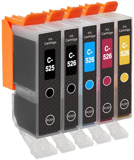 Voordeelset - Vervanger voor Canon 525 & 526 XL