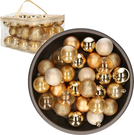 Cosy&Trendy Kerstballen - 48 stuks - 6cm - kunststof