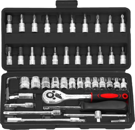 Springos Dopsleutelsets - Gehard - Gereedschap Set - Koffer - 46 Stuks