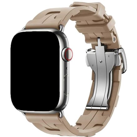 2+1 | Apple Watch Bandje Kilim - Siliconen - Walnoot