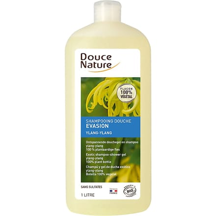 Douce Nature Douchegel & shampoo ylang ylang ontspannend bio 1 Liter