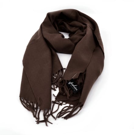 Flore Sjaal - Donkerbruin | 190 x 70 cm | Herfst/Winter | Polyester | Fashion Favorite