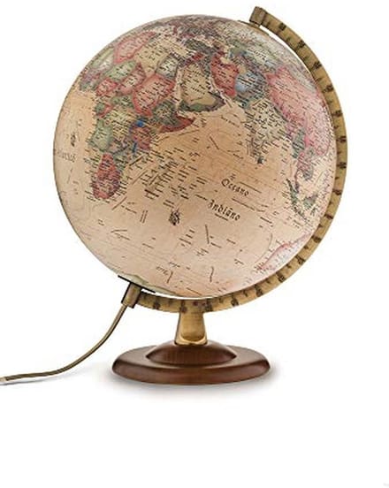 Antieke wereldkaart voor interieurdecoratie