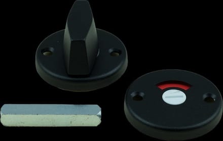 Ami Rond rozet 3 rh wc 8 mm zwart