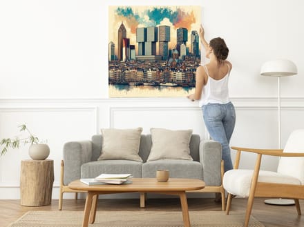 Kunstprint | Wanddecoratie | Dibond | 20 × 20 cm