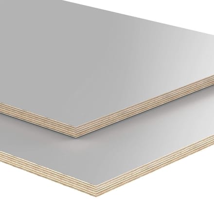 Tafelblad Multiplex - Werkblad Plaat - Creëren Werkruimte - Melamine Gecoat - 80x80 cm - Grijs