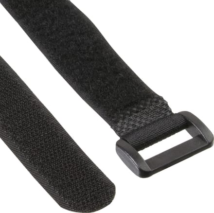 Klittenband kabelbinders met gesp 100 x 20mm / zwart (10 stuks)