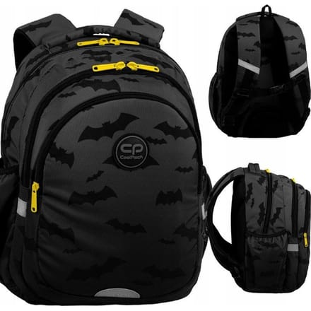 Coolpack - Schooltas - Rugzak - 3 compartimenten - 21L - Laptop Rugtas - Zwart