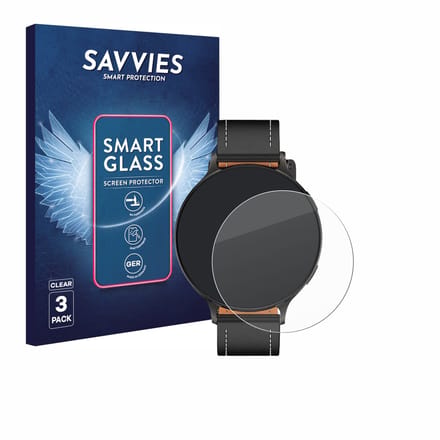 3 Stuks Savvies Screenprotector - geschikt voor Pireware Nano Smartwatch - beschermfolie glas transparant