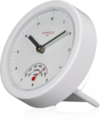 Kienzle Badkamerklok - 14cm - Wit - Zuignappen of op standaard