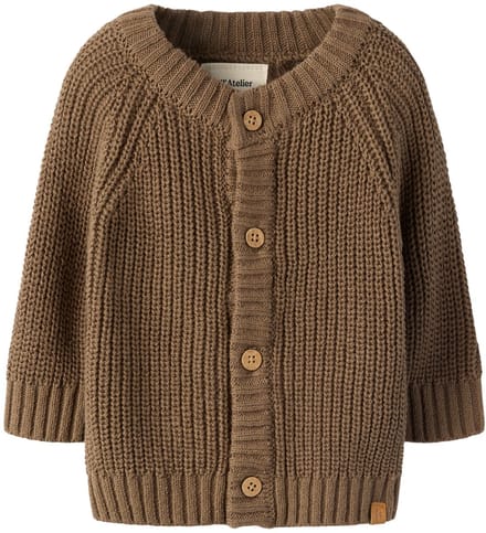 Lil' Atelier Baby gebreid vest Lange mouwen