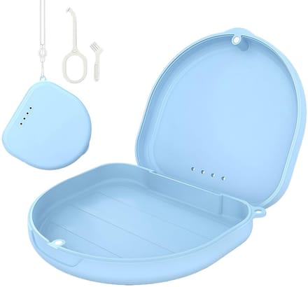 SSKHE Compact Dental Device Box met Borstel en Verwijder Tool - Invisalign Compatibel