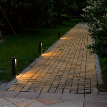 Lucide COMBO - Sokkellamp - Ø 9 cm - LED - 1x9W 3000K - IP54 - Zwart