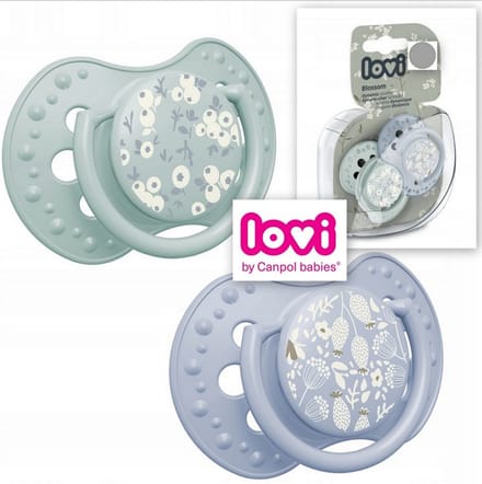 LOVI | Dynamische Fopspeen | Blossom Ivory | 2 stuks | 0-6 maanden