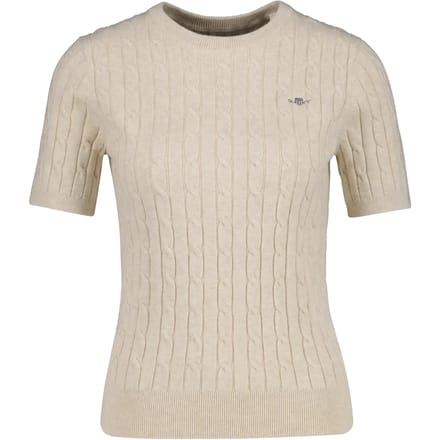 Korte mouwen stretch trui dames Gant