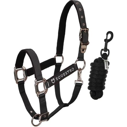 Halsband voor paarden met lengte Equestro Modello Shiny Fittings