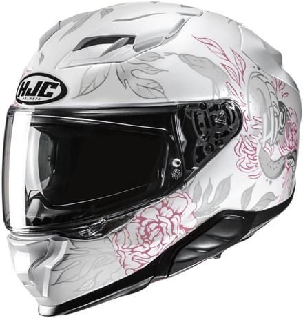 HJC F71 Eliz Grijs Wit Roze Integraalhelm - Maat L - Helm