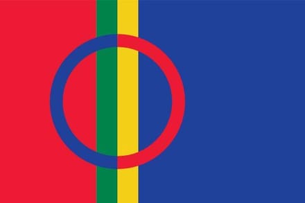 Vlaggetje Lapland / Sami 20x30cm