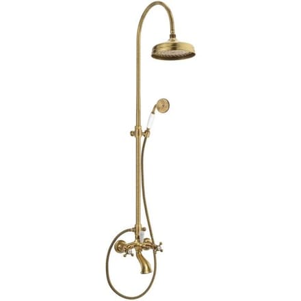 Kronenbach IOTA 2.0 surface-mounted shower system with bath mixer 54919BRKB