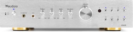 Stereo versterker - Audizio AD420A - 4-kanaals hifi versterker met Bluetooth - Subwoofer aansluiting
