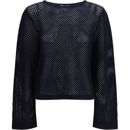 Allude Blauw Fleece Wol Sweatshirt
