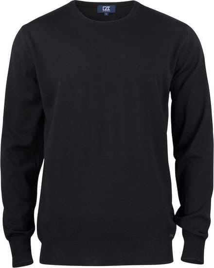 Cutter & Buck Kennewick Crewneck Heren 355406 - Zwart - S