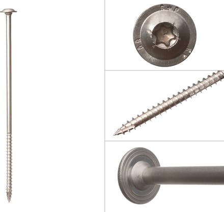 Wovar Tellerkopschroeven RVS A2 8.0 x 240 mm Torx 40 | Doos 50 Stuks