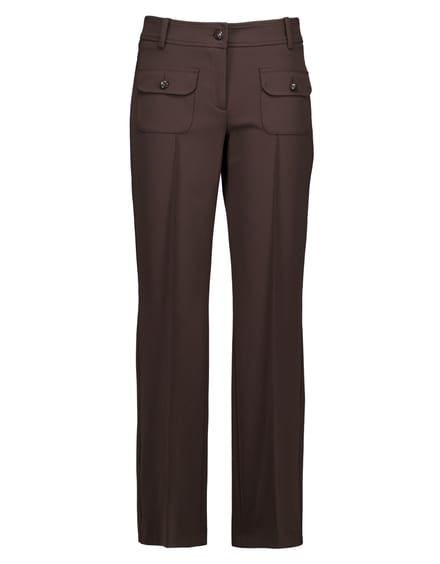 Cambio Farah Patched Pocket Pantalons Donkerbruin 6111 0427 00