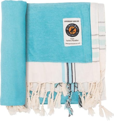 Byron Bay Beach Towel Kikoy - beige/blauw