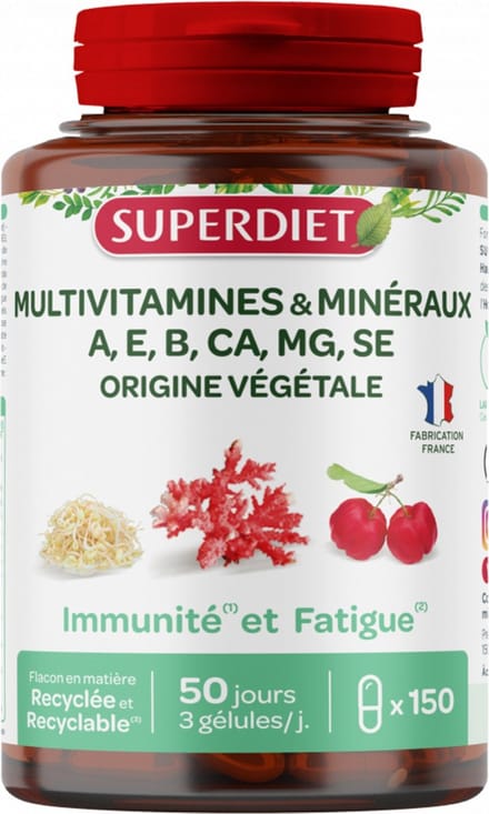 Superdiet Multivitaminen Mineralen 150 Capsules