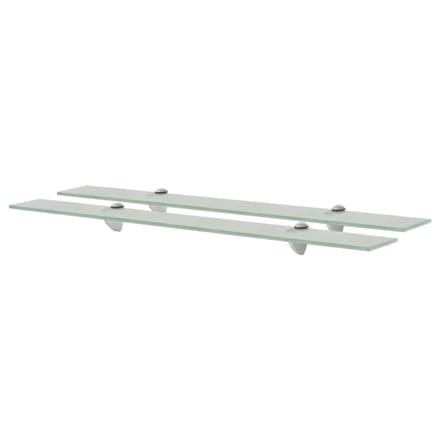 vidaXL - Schappen - zwevend - 2 - st - 80x20 - cm - 8 - mm - glas