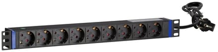 DSIT 19 inch 9 voudige stekkerdoos - geschikt voor serverkast - patchkast en flightcase