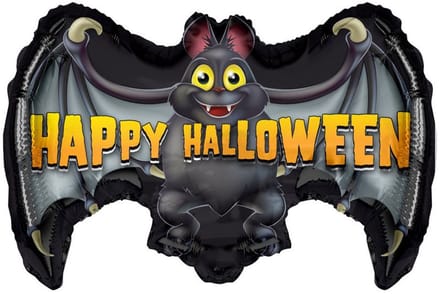 Happy Halloween Vleermuis Folie Ballon 60 cm