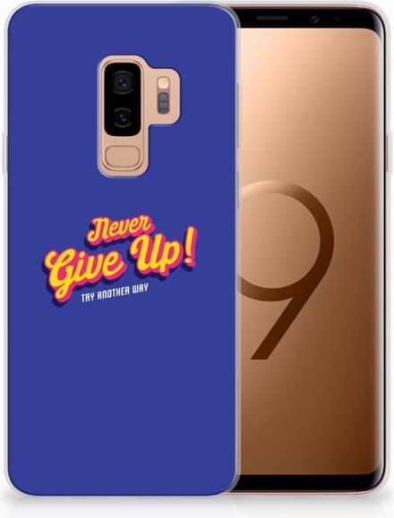 Samsung Galaxy S9 Plus Siliconen hoesje met naam Never Give Up