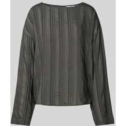 Blouseshirt van viscosemix met ronde hals