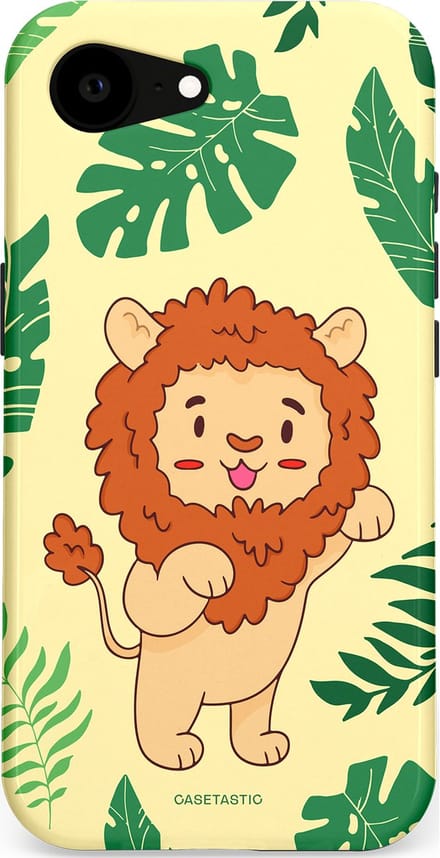 Casetastic hoesje geschikt voor Apple iPhone 16e / Apple iPhone 17e - MagSafe - Dubbellaagse bescherming - Brulknuffel - Fashion Case - Crème Groen Terracotta
