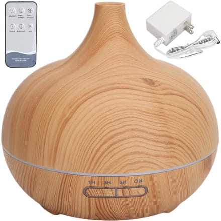 Ultrasone Aromatherapie Essentiële Olie Diffuser Kleurrijk Licht Fijne Nevel 500ML Capaciteit Afstandsbediening beige