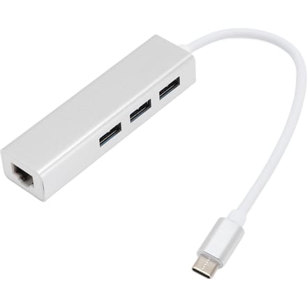 Adaptateur USB vers Ethernet 1000 Mbps haute vitesse Type C3.0 vers USB3.0 RJ45 Adaptateur réseau Gigabit pour white