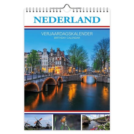 Nederland verjaardagskalender - A4