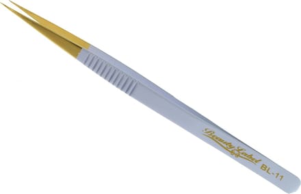 Beauty Label Pincet - Lash Tweezer - BL-11 - Wit/Goud