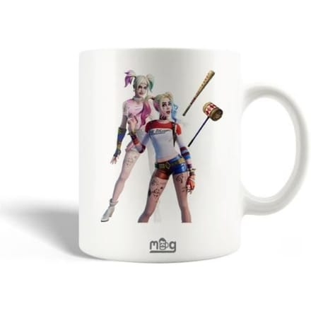 Keramische Mok - Fortnite - Harley Quinn - 30cl - Vaatwasmachinebestendig - Wit