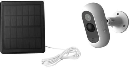 Wi-Fi-zonnecamera - LINK2HOME - HD 1080P, 110° hoek - Nachtzicht - Wit